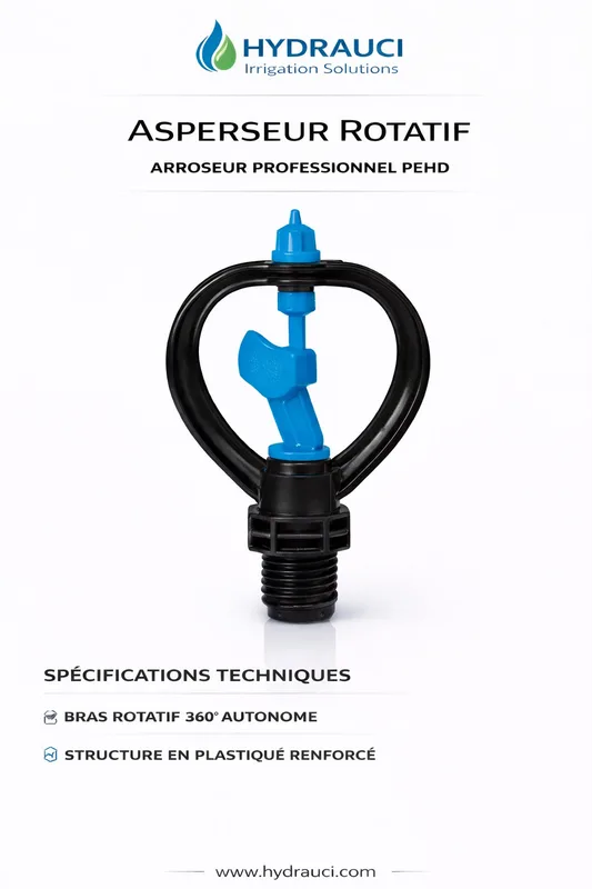 Kit tige ½ pouce + arroseur (hauteur 1 m – portée 6 m – 500 L/h)